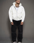 Felpa BOXY zip "STUDS"