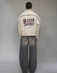Felpa boxy "JESUS SAVES" libertine