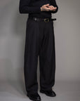 Pant "MADRID" rigato con pence