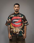 T-shirt "LIP" mimetica
