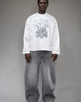 Longsleeve crop "NO RISK NO FEAR" LIBERTINE