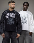 Longsleeve crop "NO RISK NO FEAR" LIBERTINE