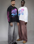 Longsleeve crop "HORSE" LIBERTINE