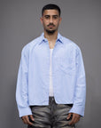 Camicia crop "TROPPO TARDI" LIBERTINE
