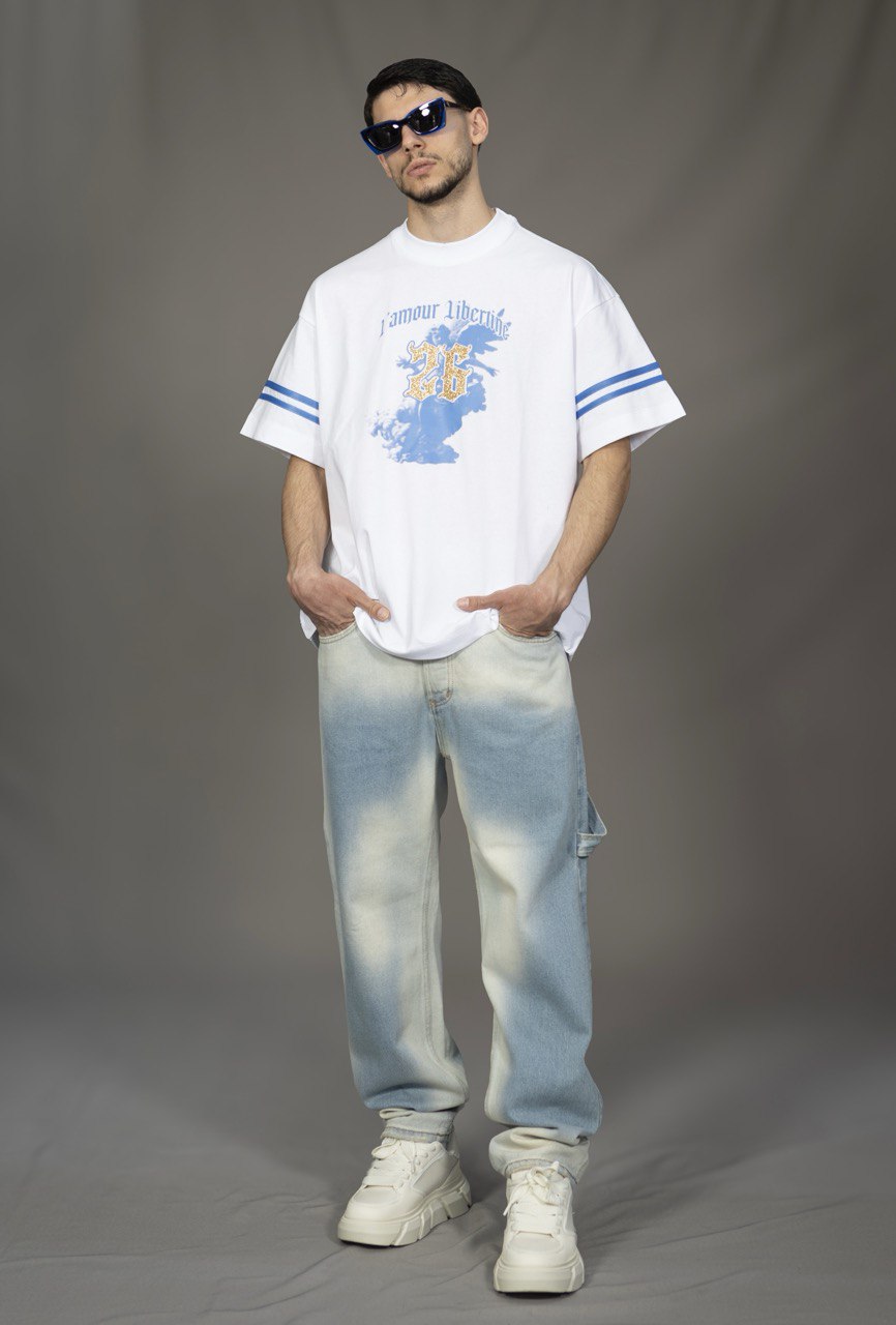 T-shirt LIBERTINE &quot;CLUB DELL&#39;AMORE&quot; football nfl