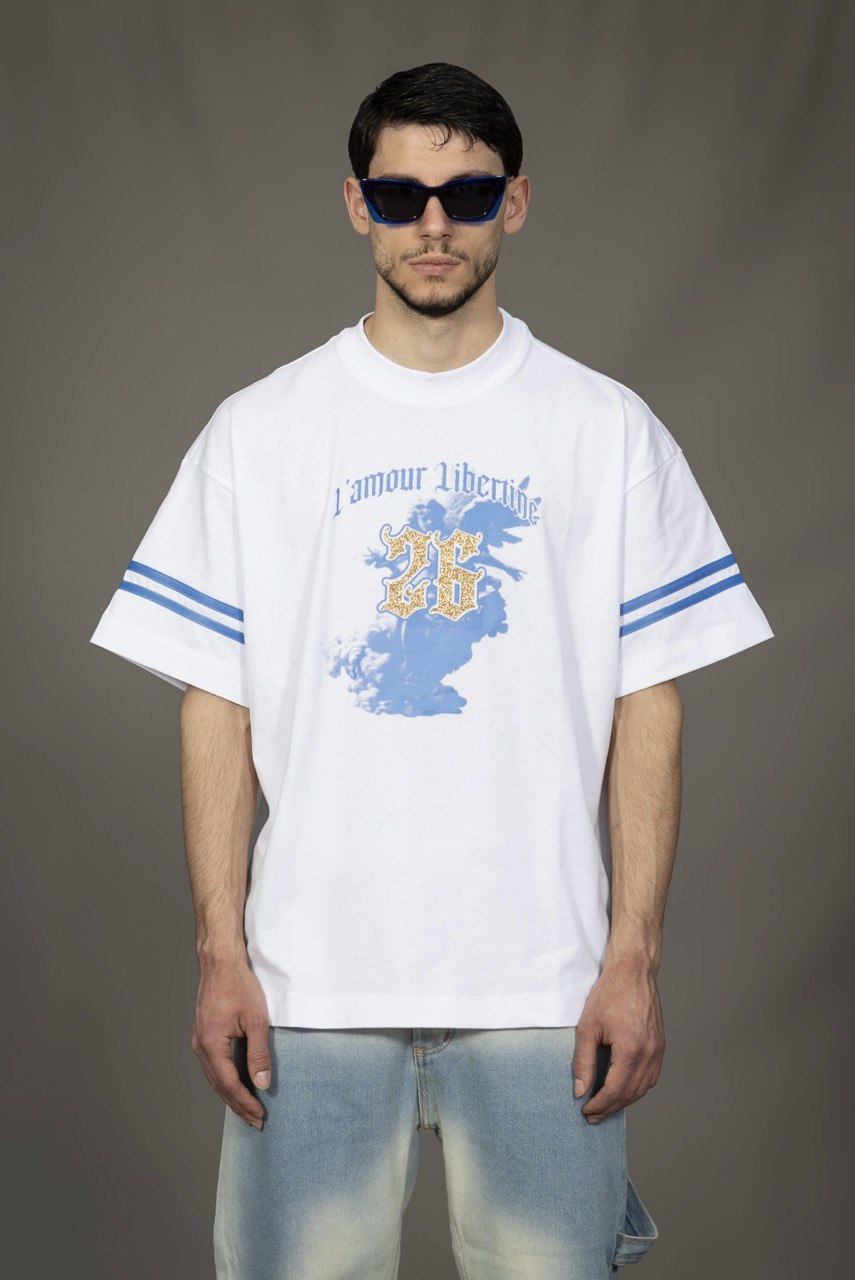 T-shirt LIBERTINE &quot;CLUB DELL&#39;AMORE&quot; football nfl