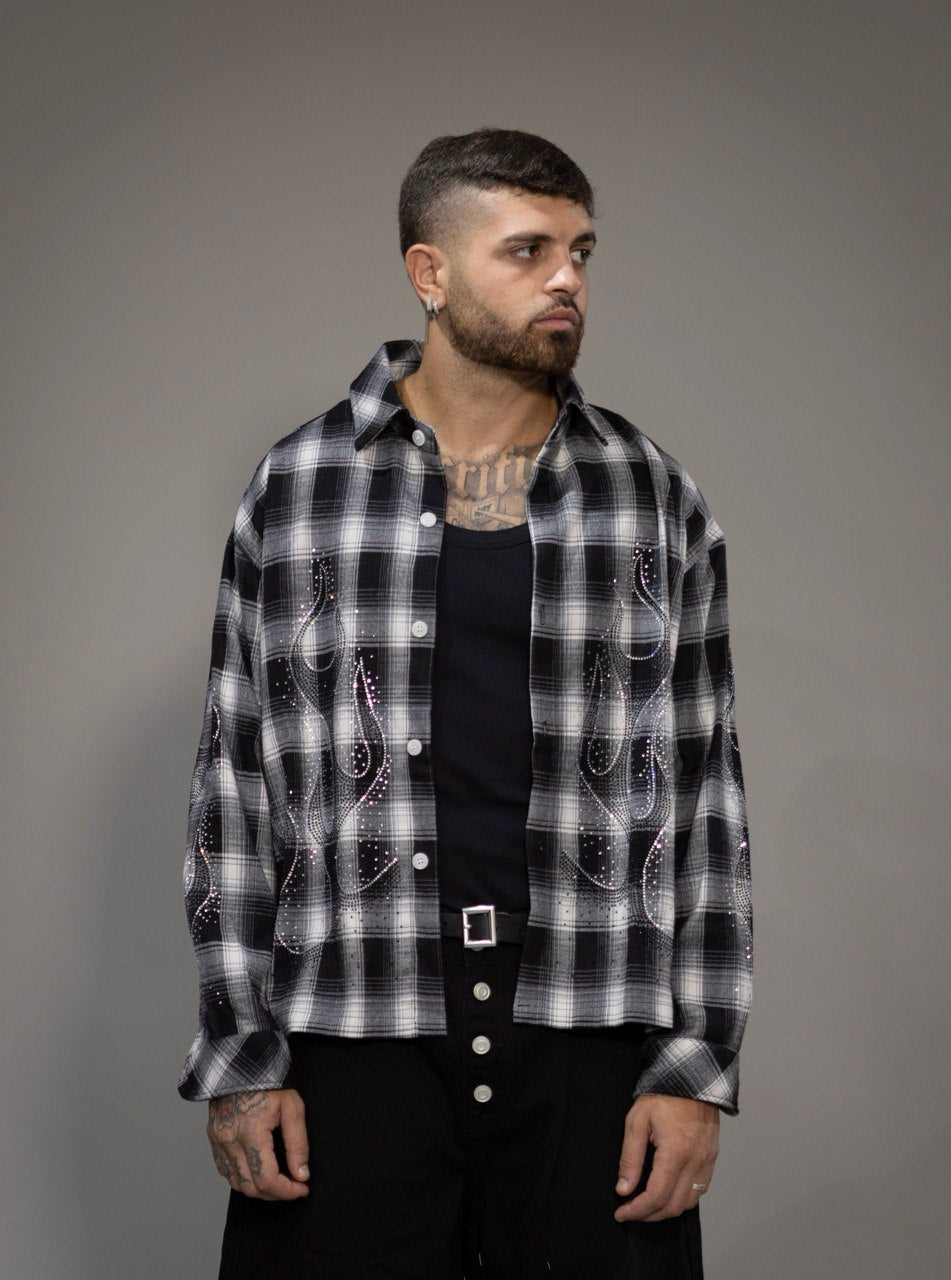Camicia "FLAME" crop