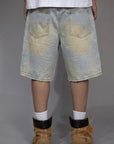 Jorts "MOD PAPER" con perline e brillantini