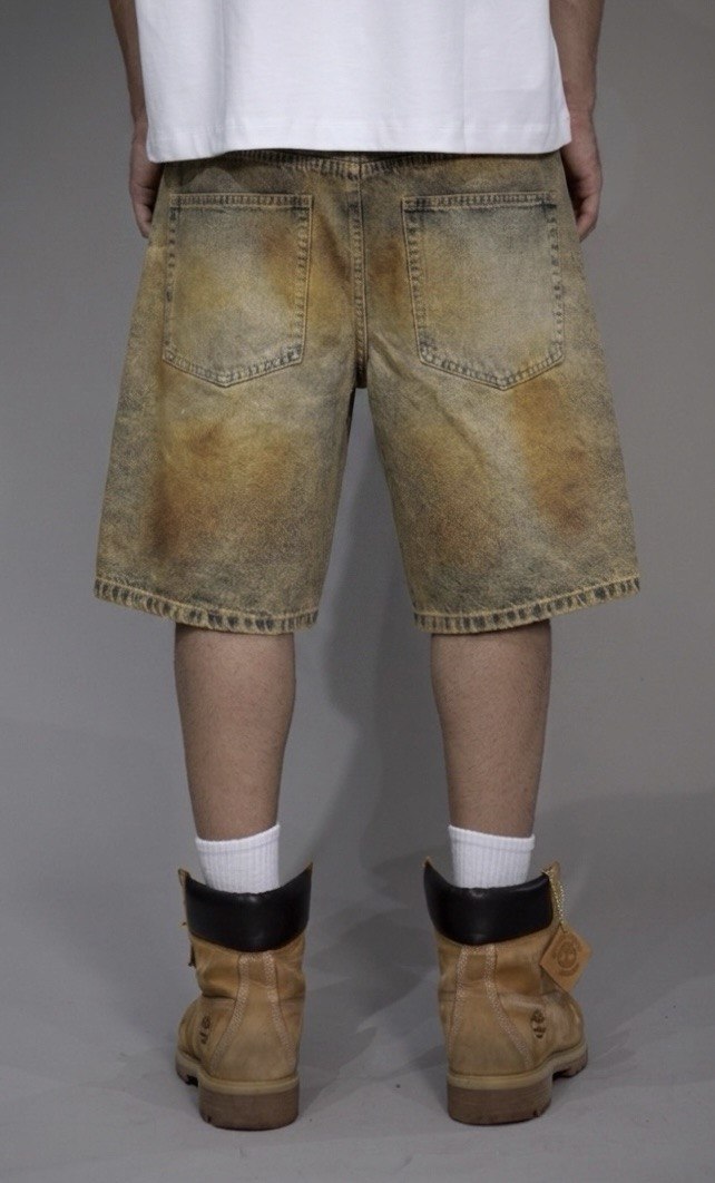 Jorts "MOD PAPER" con perline e brillantini