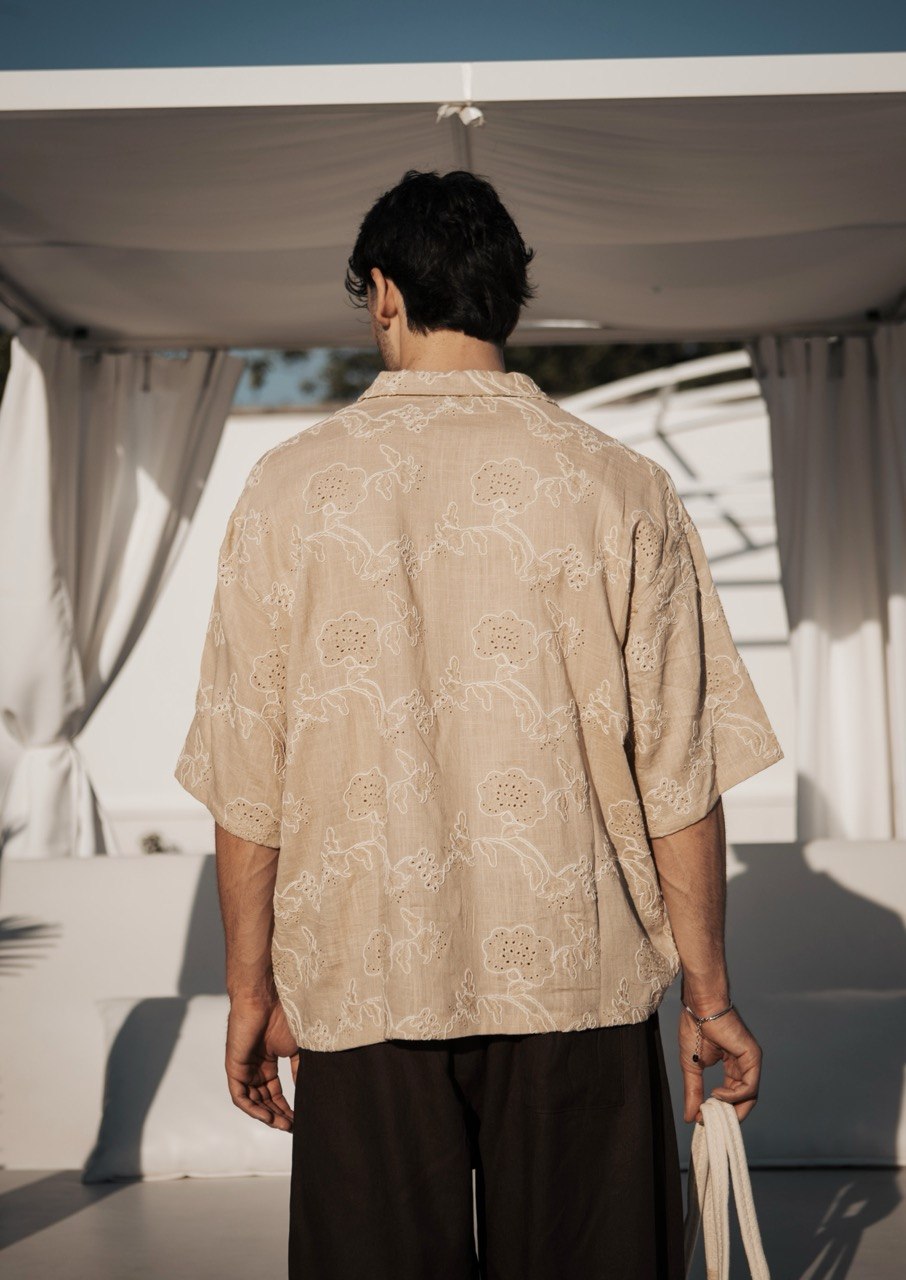 Camicia "NUNGWI" con ricamo