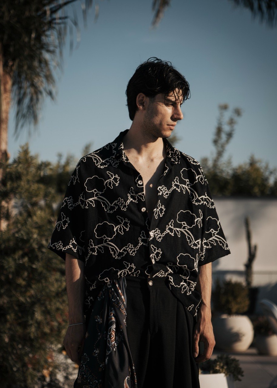 Camicia "NUNGWI" con ricamo