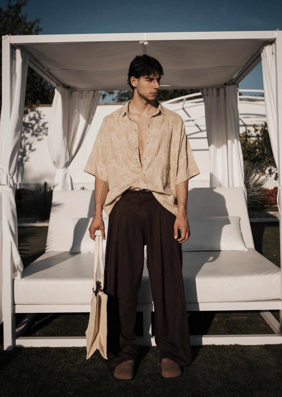 Camicia "NUNGWI" con ricamo