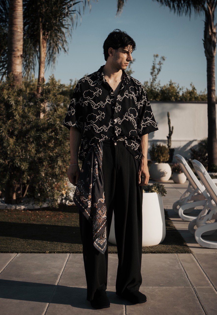 Camicia "NUNGWI" con ricamo