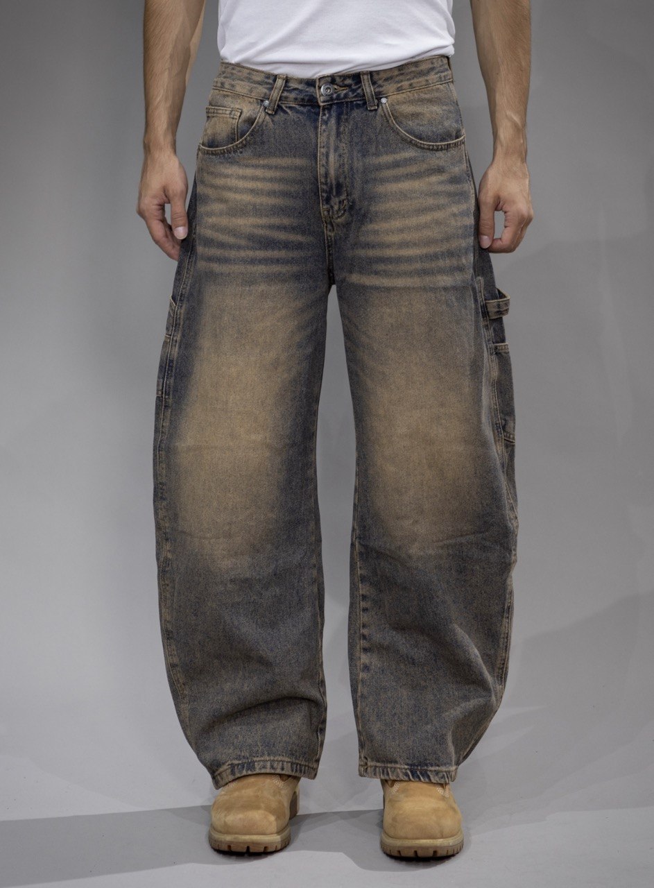 Baggy jeans "PALENQUE " sabbiato