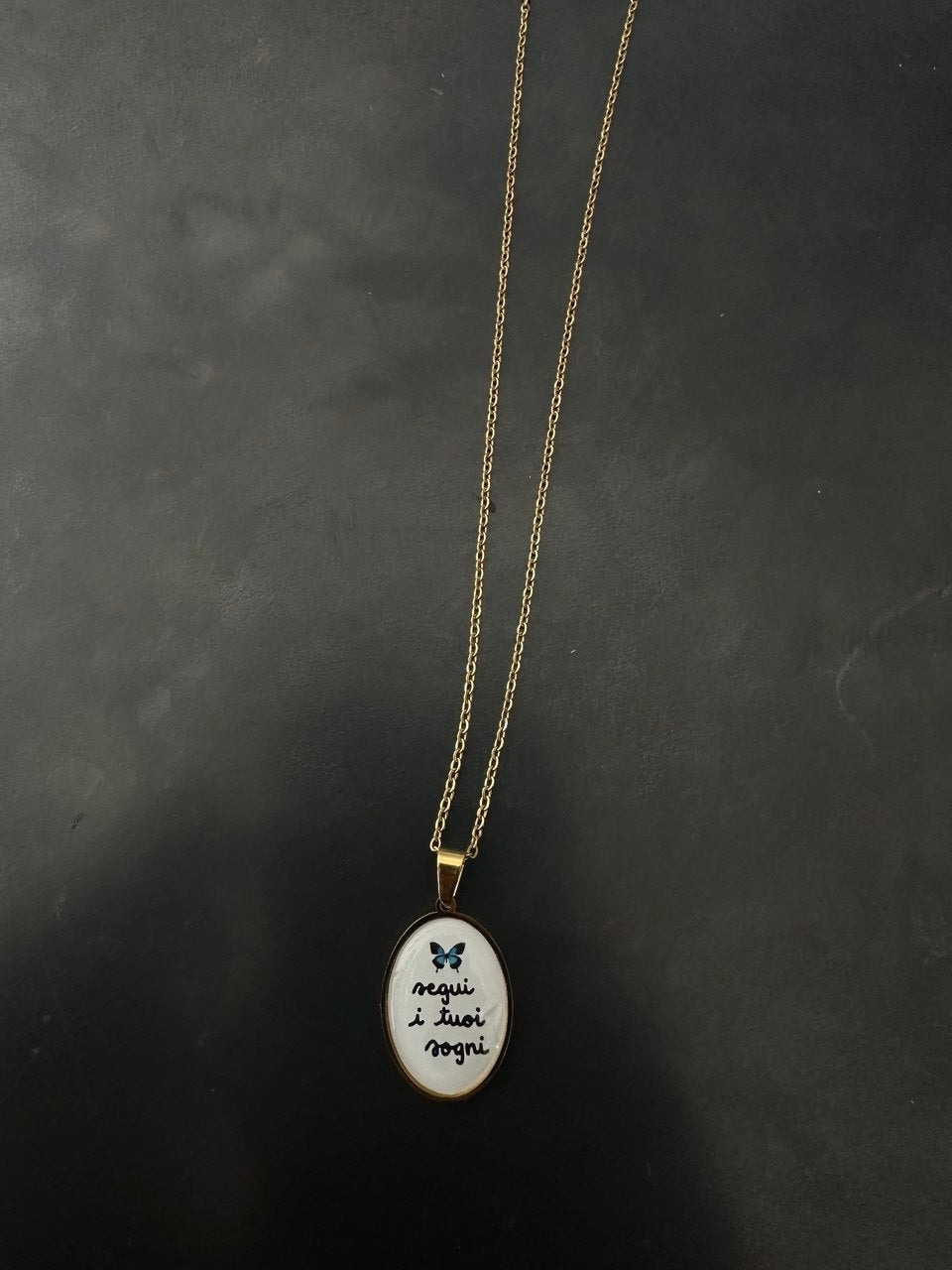 Collana "MOTIVATIONAL" in acciaio nickel