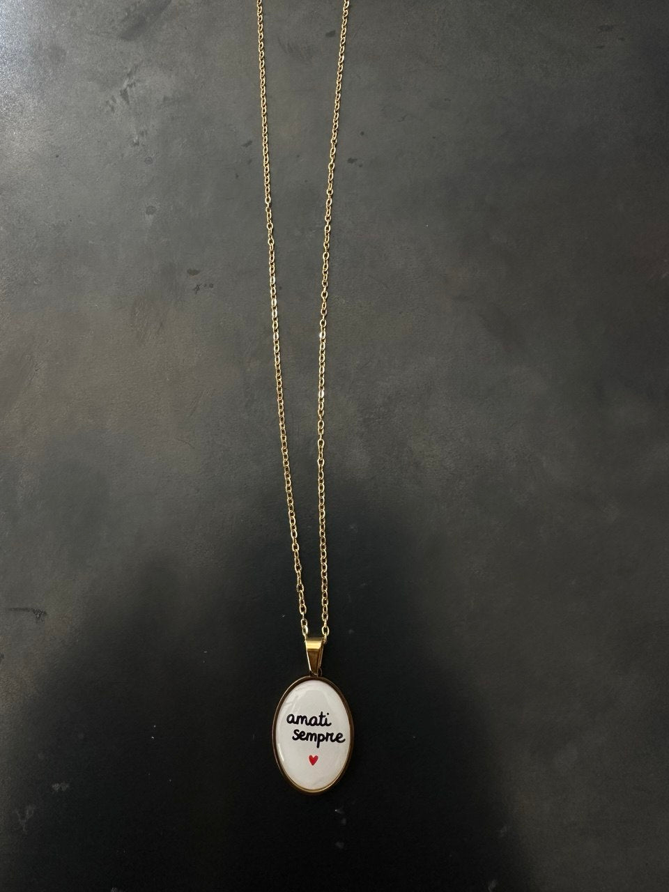 Collana "MOTIVATIONAL" in acciaio nickel