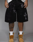 Jorts "DOLLAR" strass bunker