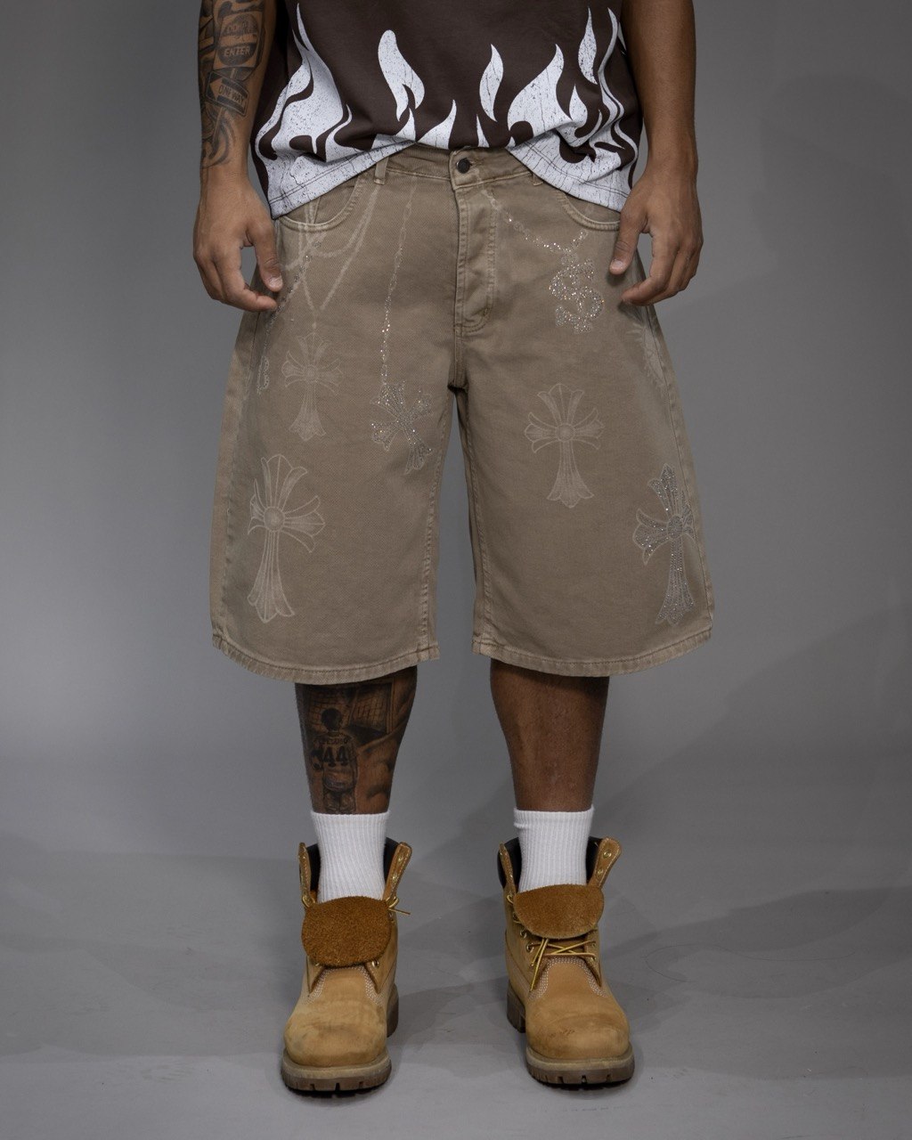 Jorts "DOLLAR" strass bunker