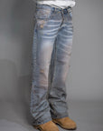 Flare jeans "MEXICO" bunker