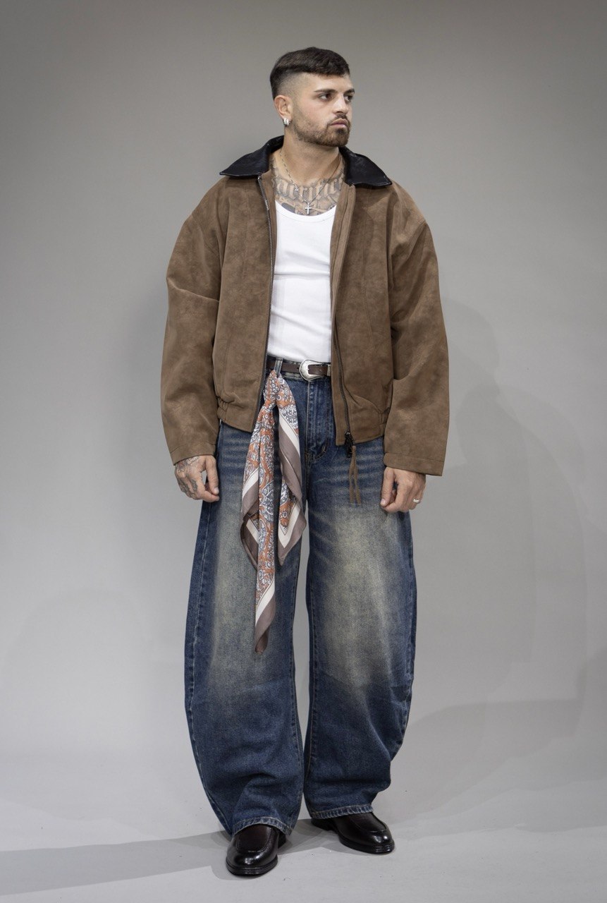 Jacket "WHITBY" con collo a contrasto