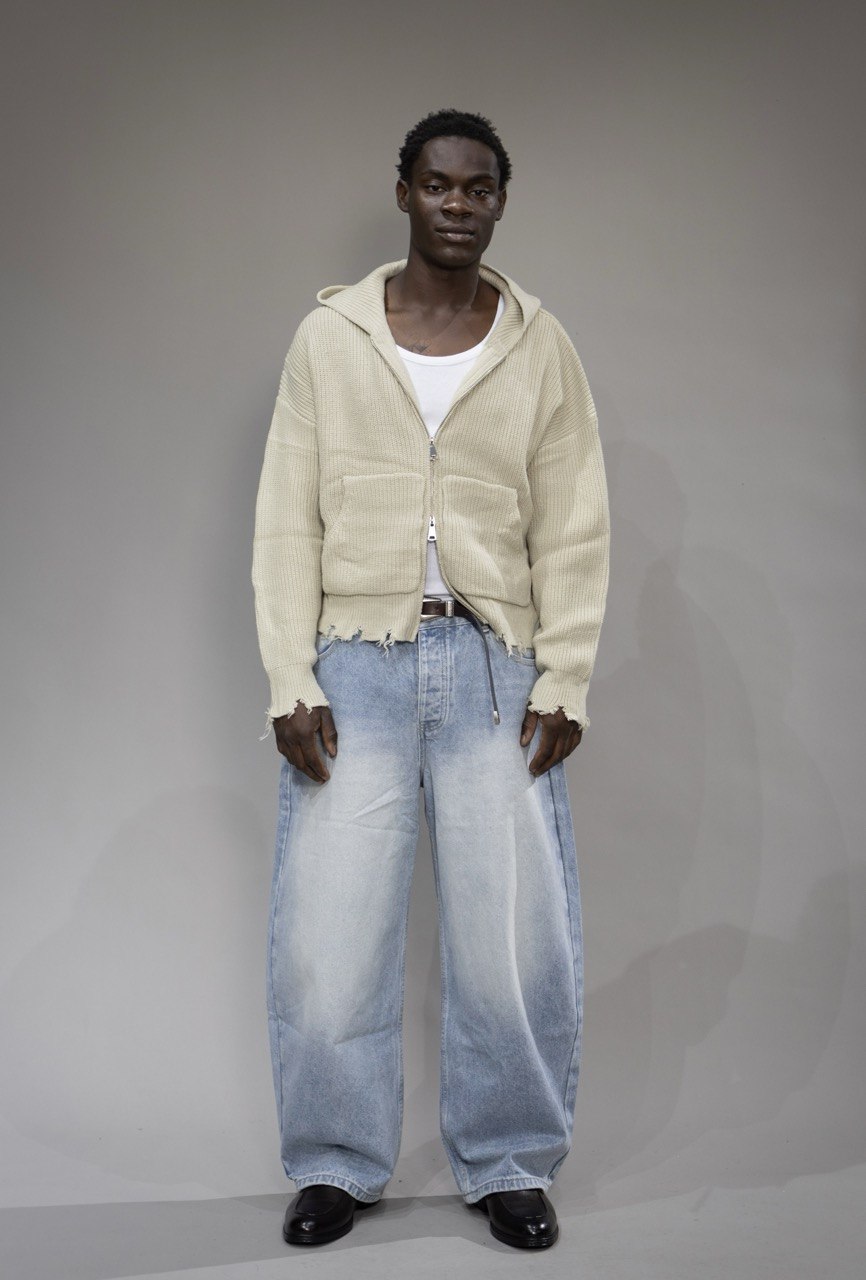 Maglione in lana "MOCOA" con zip