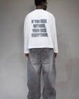 Longsleeve crop "NO RISK NO FEAR" LIBERTINE