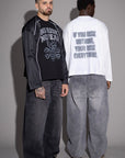 Longsleeve crop "NO RISK NO FEAR" LIBERTINE