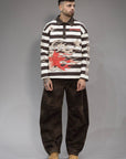 Polo crop "SUPERSTAR" bunker